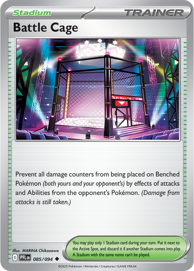 Mega Evolution - Phantasmal Flames 085/094 Battle Cage Reverse Holo