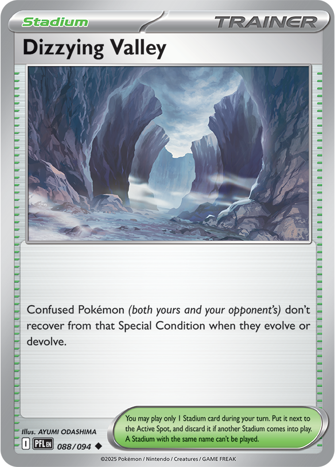 Mega Evolution - Phantasmal Flames 088/094 Dizzying Valley Reverse Holo