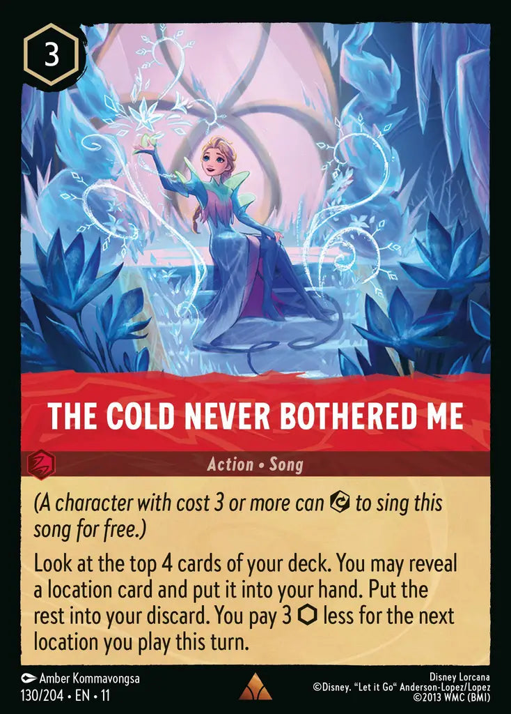 Disney Lorcana Winterspell 130/204 The Cold Never Bothered Me