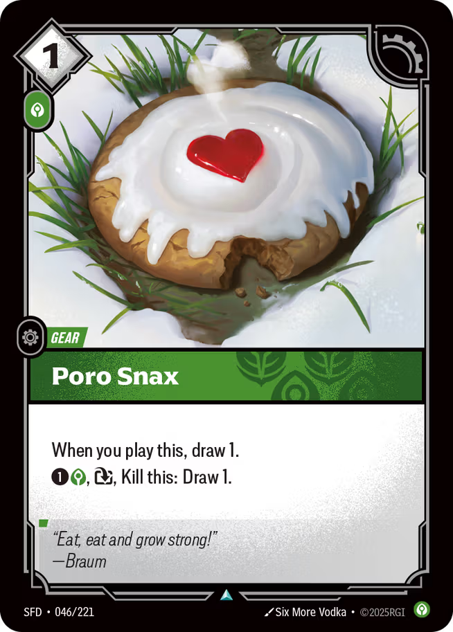 Riftbound: League of Legends TCG Spiritforged 046/221 Poro Snax Foil