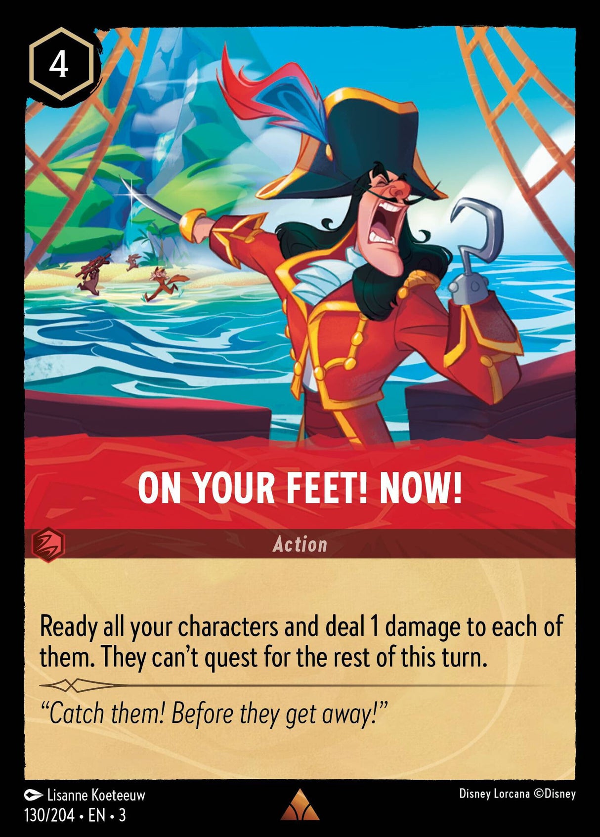 Disney Lorcana Into The Inklands 130/204 ON YOUR FEET! NOW!
