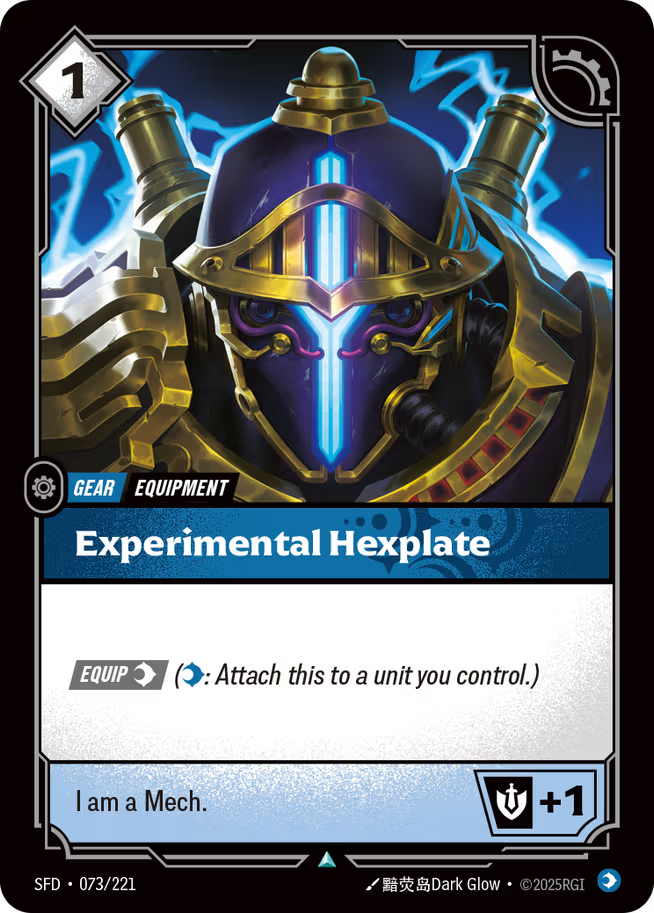 Riftbound: League of Legends TCG Spiritforged 073/221 Experimental Hexplate
