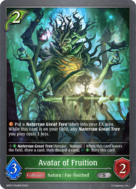 Verdant Steel BP07-P04 Avatar of Fruition