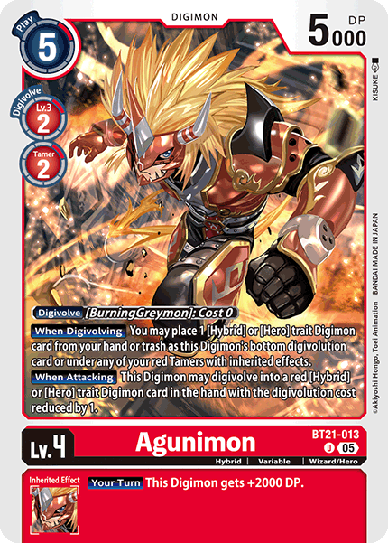 World Convergence BT21-013 Agunimon