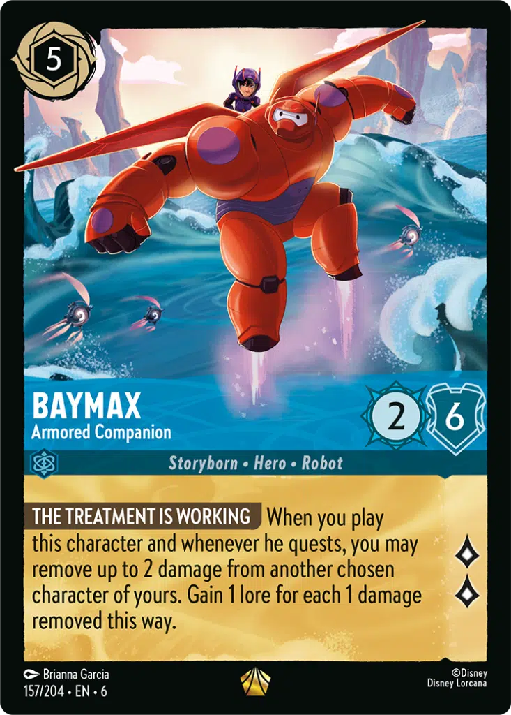 Disney Lorcana Azurite Sea 157/204 Baymax - Armored Companion