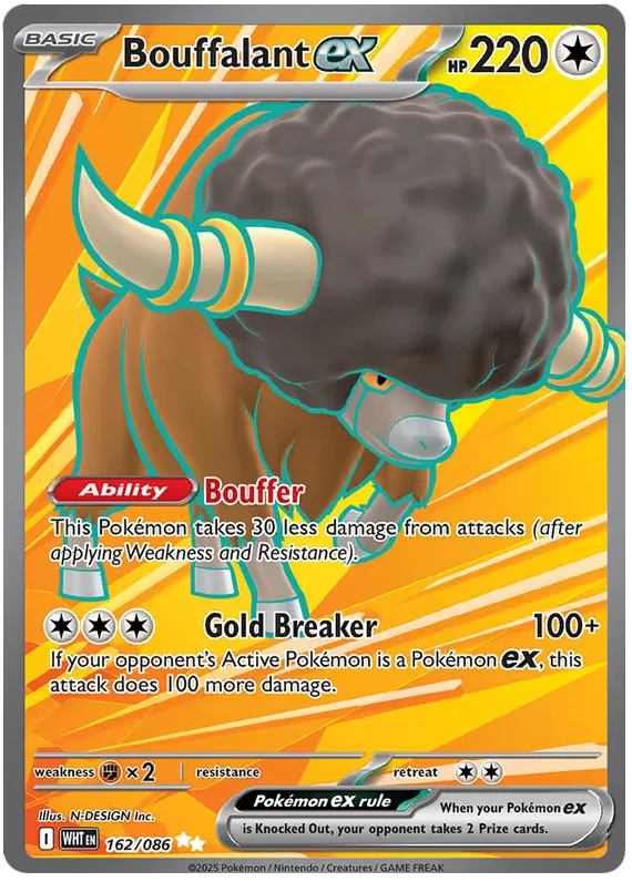 Scarlet & Violet White Flare 162/086 Bouffalant ex Full Art