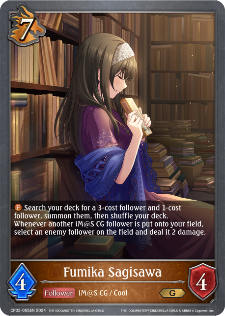 THE IDOLM@STER CINDERELLA GIRLS CP02-055 Fumika Sagisawa