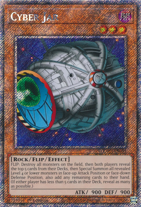 Quarter Century Bonanza RA03-EN095 Cyber Jar Platinum Secret Rare