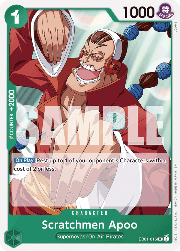EB01-015 CHARACTER Scratchmen Apoo ST24