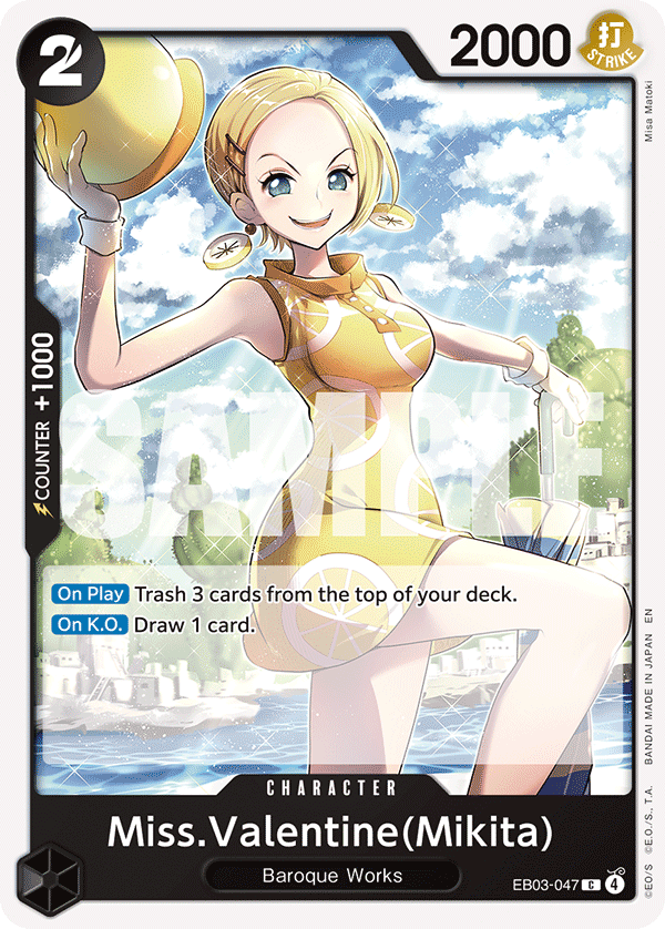 EB03-047 | C | CHARACTER Miss.Valentine(Mikita)