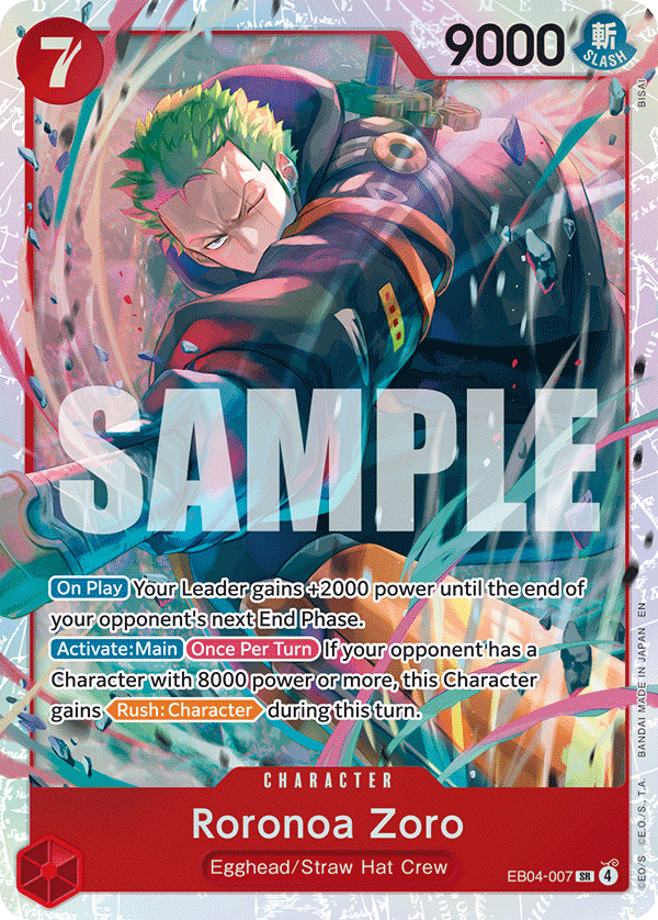 EB04-007 | SR | CHARACTER Roronoa Zoro