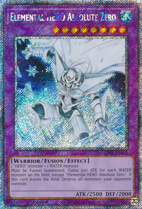 Quarter Century Bonanza RA03-EN231 Elemental HERO Absolute Zero Platinum Secret Rare