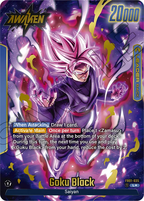 2024 Dragon Ball Super Card Game Fusion World Awakened Pulse FB01-035 Goku Black Alternate art PSA Grade Pending