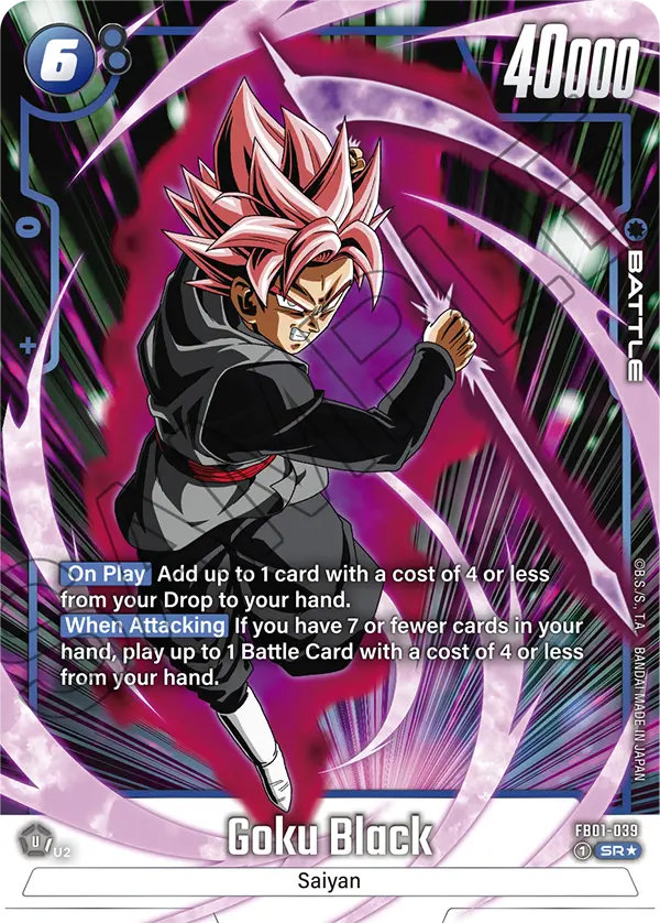 2024 Dragon Ball Super Card Game Fusion World Awakened Pulse FB01-039 Goku Black Alternate art PSA Grade Pending