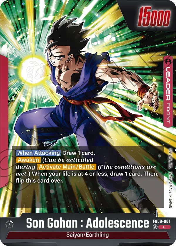 FB08-001 L Son Gohan : Adolescence