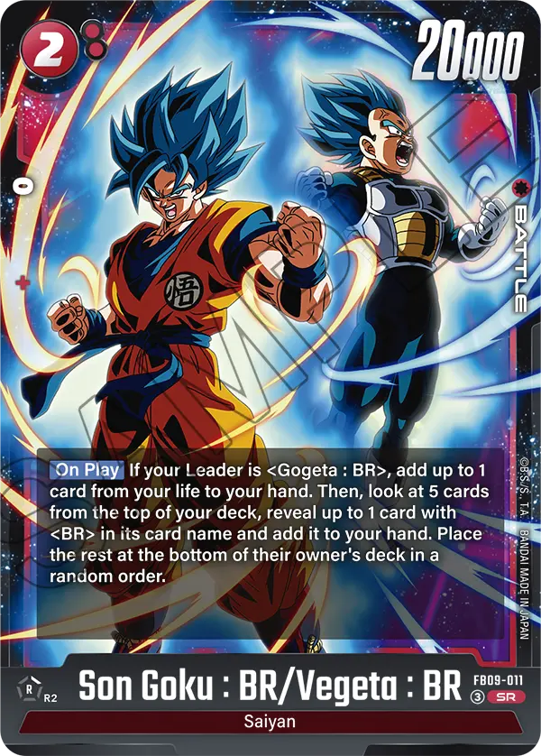 Dual Evolution FB09-011 Son Goku : BR/Vegeta : BR
