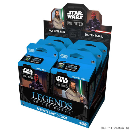 Star Wars: Unlimited Spotlight Deck - Darth Maul & QuiGonJinn - Legends of the Force Bundle