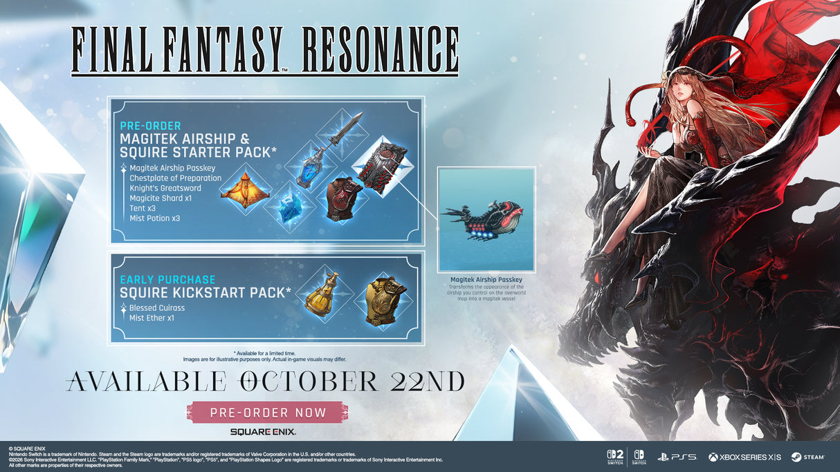 Final Fantasy Resonance (Download Code in Box) (Pre-Order Bonus) Switch 2