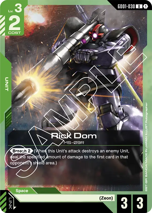 Newtype Rising GD01-030 Rick Dom
