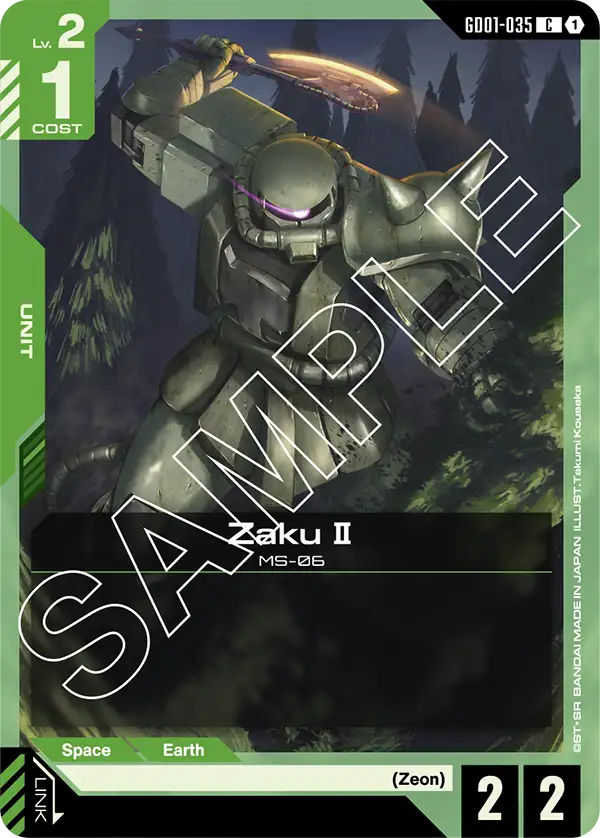Newtype Rising GD01-035 Zaku Ⅱ