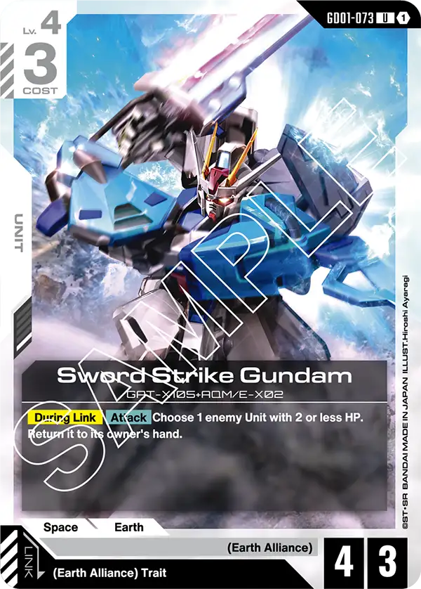 Newtype Rising GD01-073 Sword Strike Gundam