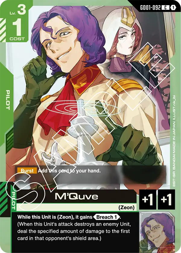 Newtype Rising GD01-092 M'Quve