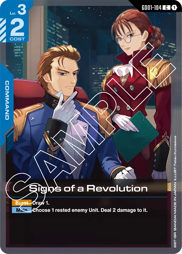 Newtype Rising GD01-104 Signs of a Revolution