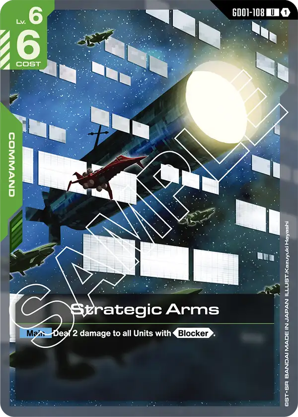 Newtype Rising GD01-108 Strategic Arms