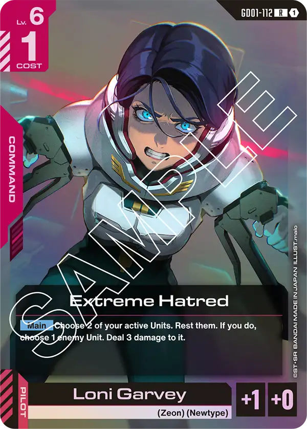 Newtype Rising GD01-112 Extreme Hatred