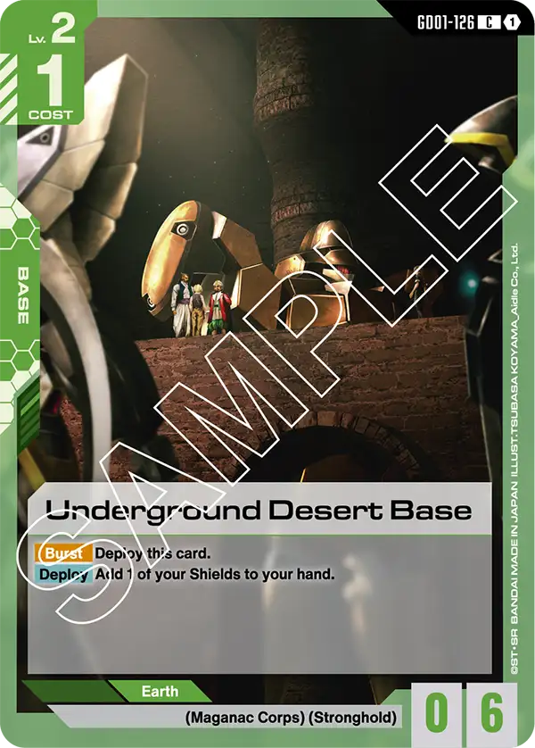 Newtype Rising GD01-126 Underground Desert Base