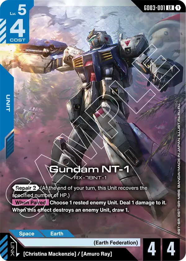 Steel Requiem GD03-001 Gundam NT-1 LR