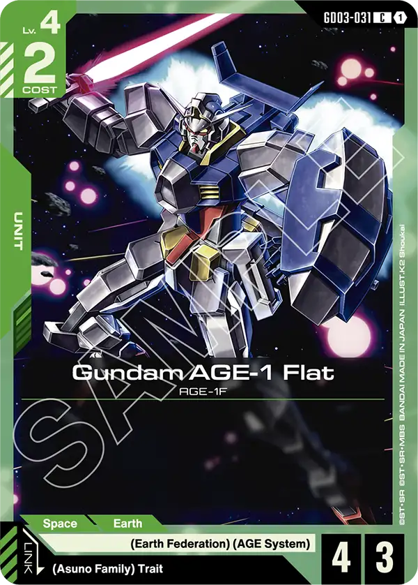 Steel Requiem GD03-031 Gundam AGE-1 Flat C