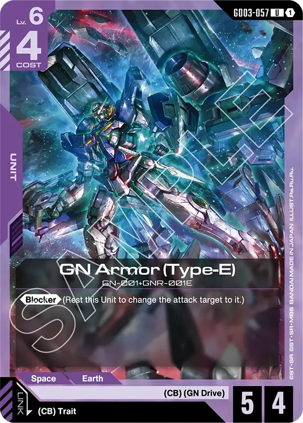Steel Requiem GD03-057 GN Armor (Type-E) U