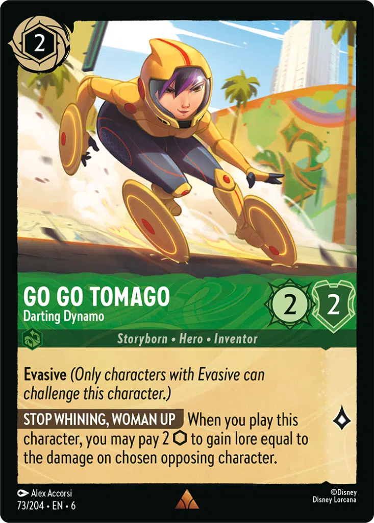 Disney Lorcana Azurite Sea 073/204 Go Go Tomago - Darting Dynamo