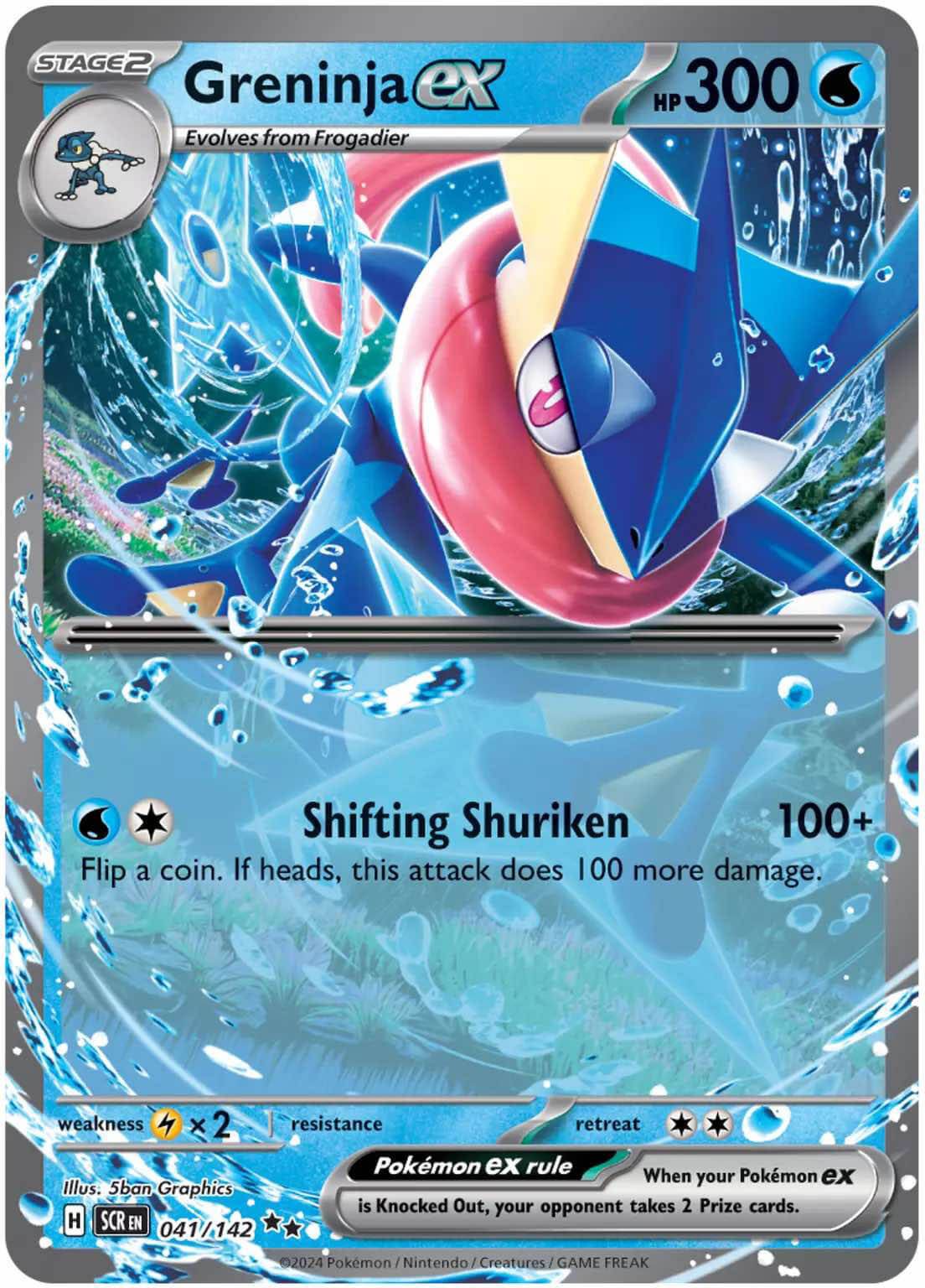 Scarlet & Violet Stellar Crown 041/142 Greninja ex