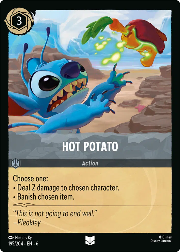 Disney Lorcana Azurite Sea 074/204 Hot Potato