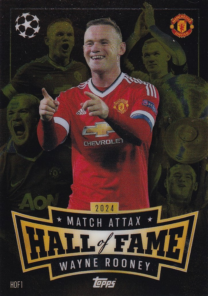 Match Attax 24/25 Hall Of Fame Chrome Wayne Rooney