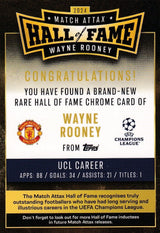 Match Attax 24/25 Hall Of Fame Chrome Wayne Rooney