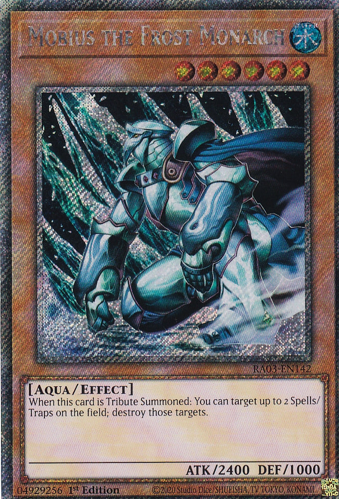 Quarter Century Bonanza RA03-EN142 Mobius the Frost Monarch Platinum Secret Rare