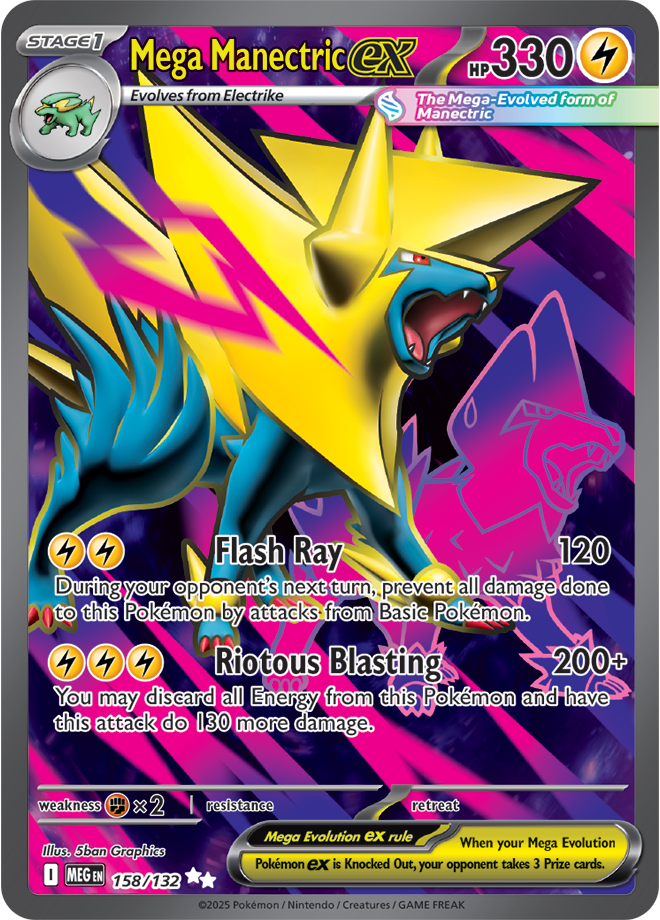 Mega Evolution 158/132 Mega Manectric ex