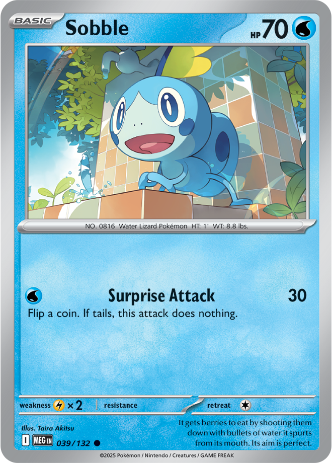 Mega Evolution 039/132 Sobble Reverse Holo