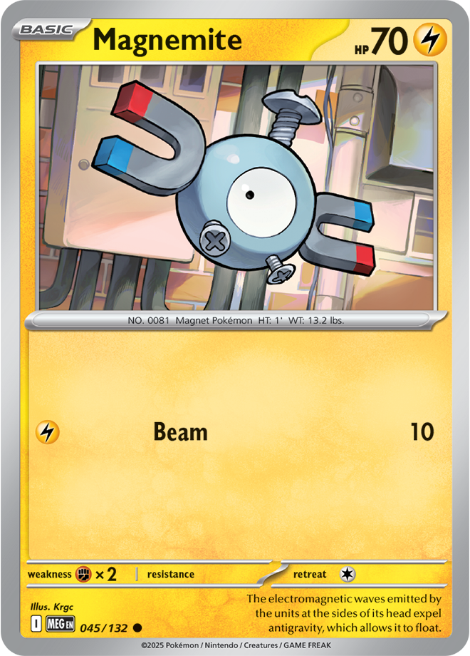 Mega Evolution 045/132 Magnemite Reverse Holo