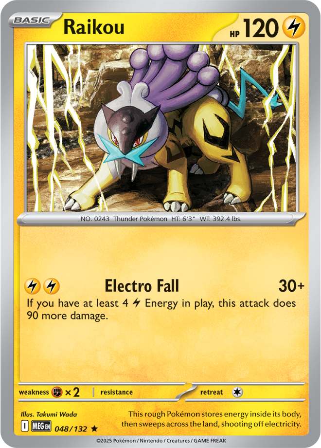 Mega Evolution 048/132 Raikou Holo