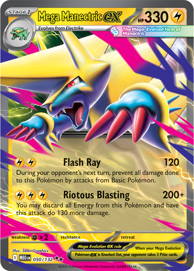 Mega Evolution 050/132 Mega Manectric ex