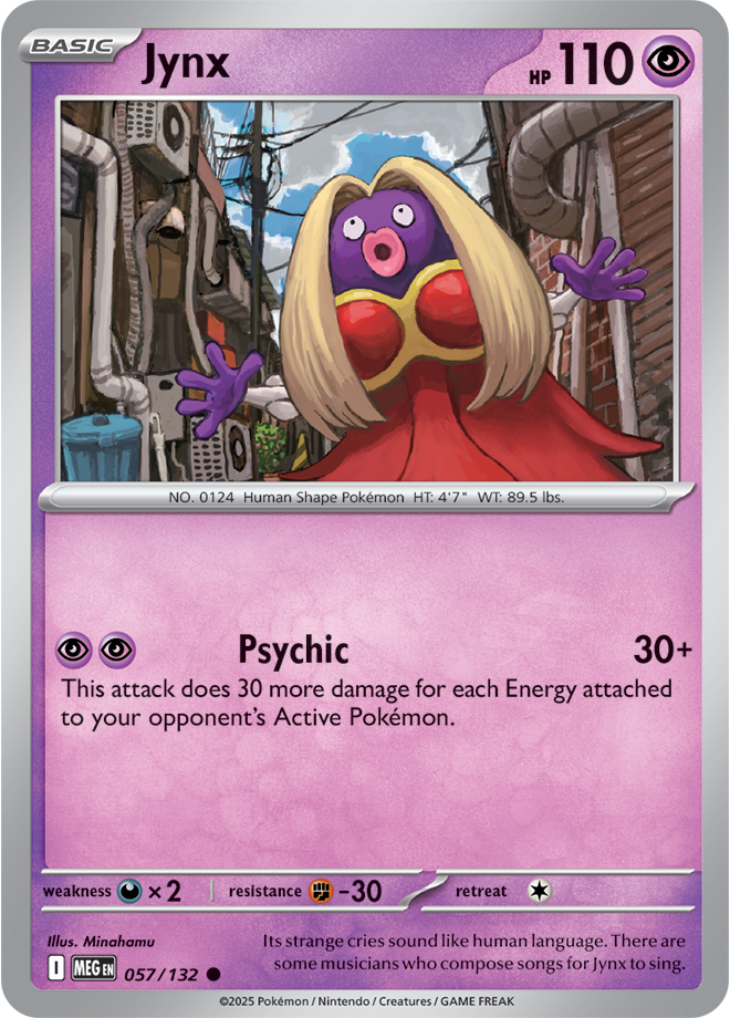 Mega Evolution 057/132 Jynx Reverse Holo