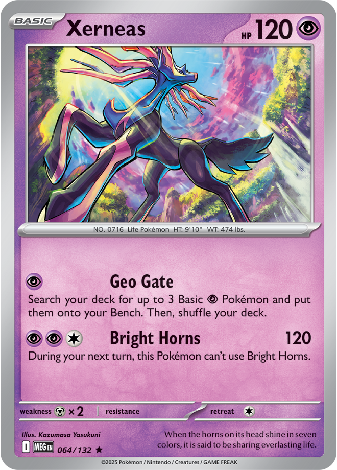 Mega Evolution 064/132 Xerneas Reverse Holo