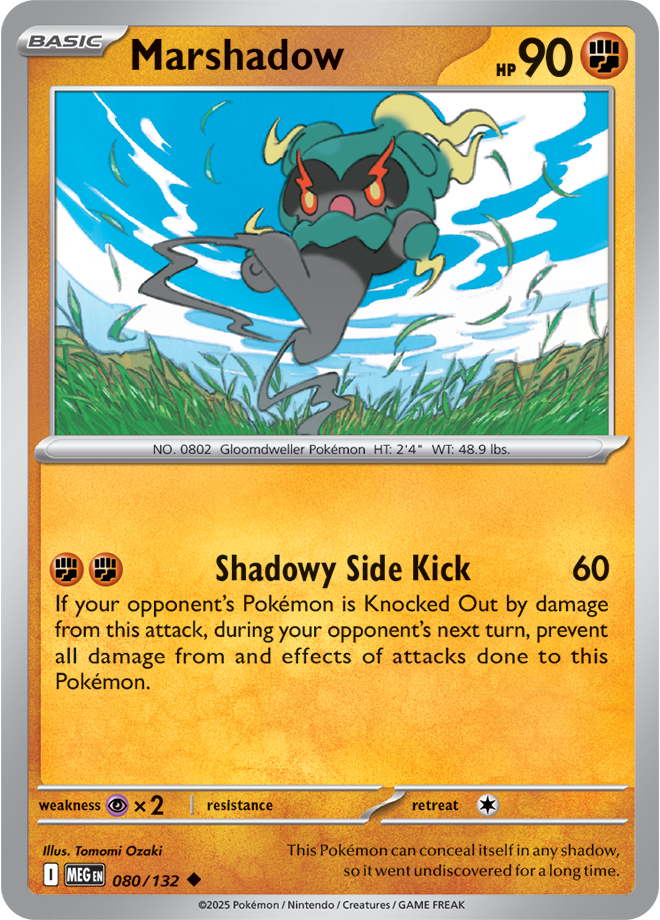 Mega Evolution 080/132 Marshadow Reverse Holo