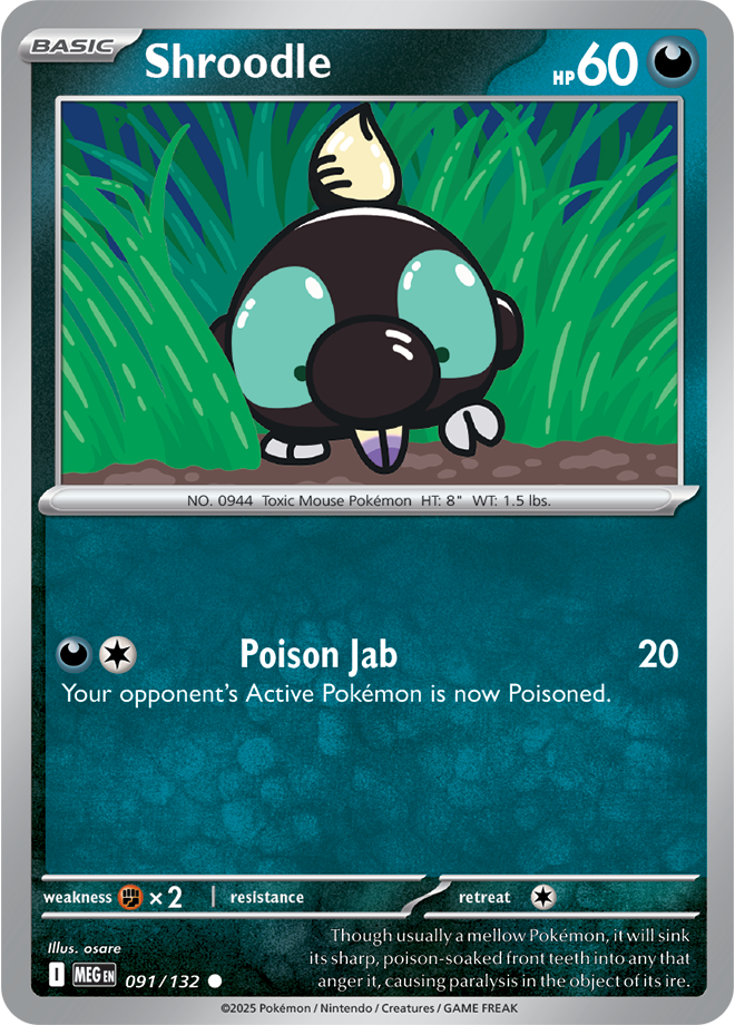 Mega Evolution 091/132 Shroodle