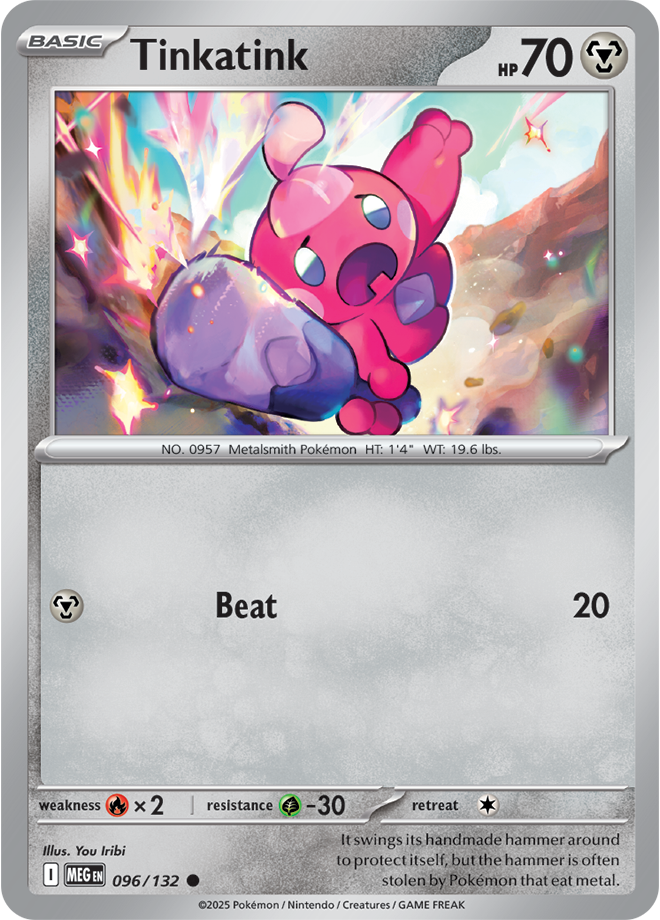 Mega Evolution 096/132 Tinkatink Reverse Holo