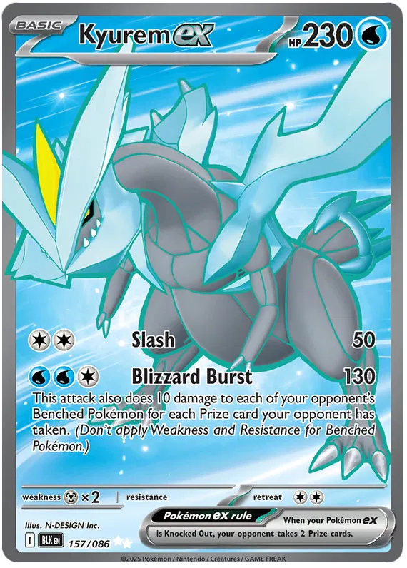 Scarlet & Violet Black Bolt 157/086 Kyurem ex Full Art